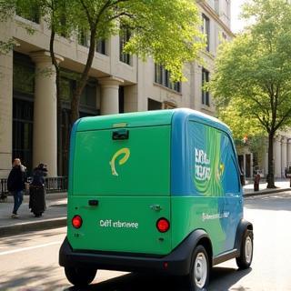 Véhicule écologique pour livraison en ville